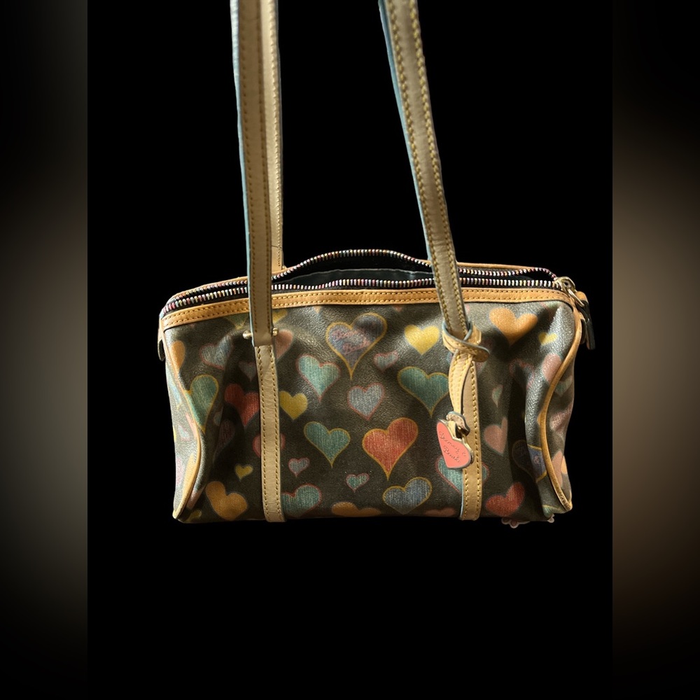 Dooney & Bourke hearts barrel bag